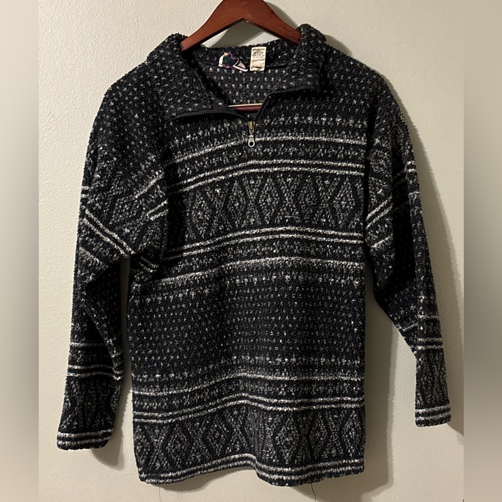 Vintage Black and Gray Sweater